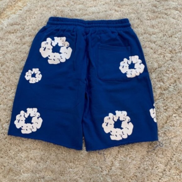 Denim Tears blue shorts flared the cotton wreath men’s size large - Picture 2 of 2